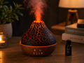 Volcano Mist Aroma Diffuser – Humidificateur ultrasonique à huiles essentielles avec lumière LED