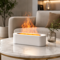 Diffuseur d’huiles essentielles à effet flamme multicolore, à ultrasons avec minuterie