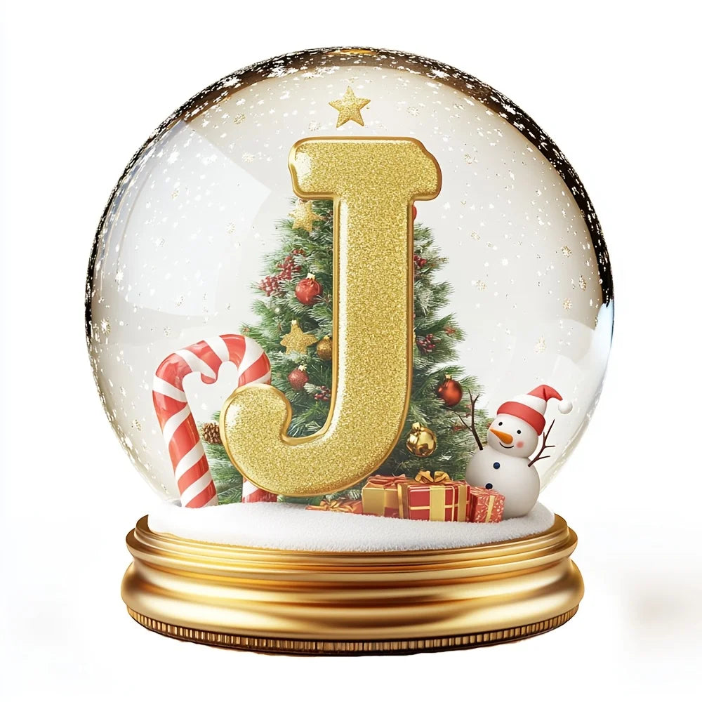 Décoration de sapin de Noël Lettres assorties Ornement de bureau Décoration portrait de famille Décoration de vacances maison de campagne Décoration de bureau acrylique