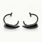 1pair Stainless Steel Personalised Sharp Teeth Fake Piercing Lip Ring Punk Exaggerated Jewelry for Women Gothic Body Jewelry