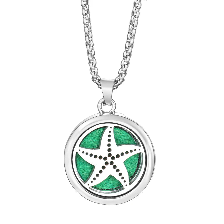 Trendy 20mm Tree of Life Stainless Steel Aromatherapy Lockets Insert Pad Perfume Pendant Necklace Essential Oil Diffuser Jewelry