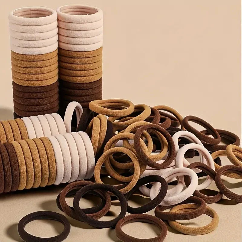 30-200 accessoires pour cheveux pour femme, bandeau basique, serre-tête à nouer, élastique pour queue de cheval, nylon simple et tendance