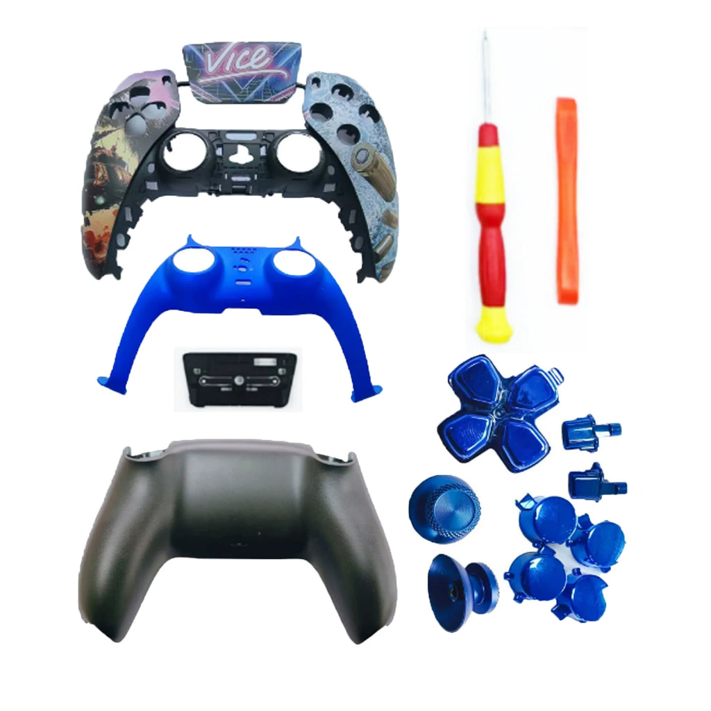 PS5 game controller shell DIY replacement shell GTA pattern PS5 handle face shell PS5 game controller accessories