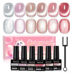 6pcs 7.5ml New Popular Reflective Cat's Eye Magnetic Nail Gel Semi Permanent Nail Art Soaking LED Nail Salon DIY Nail Salon Gel