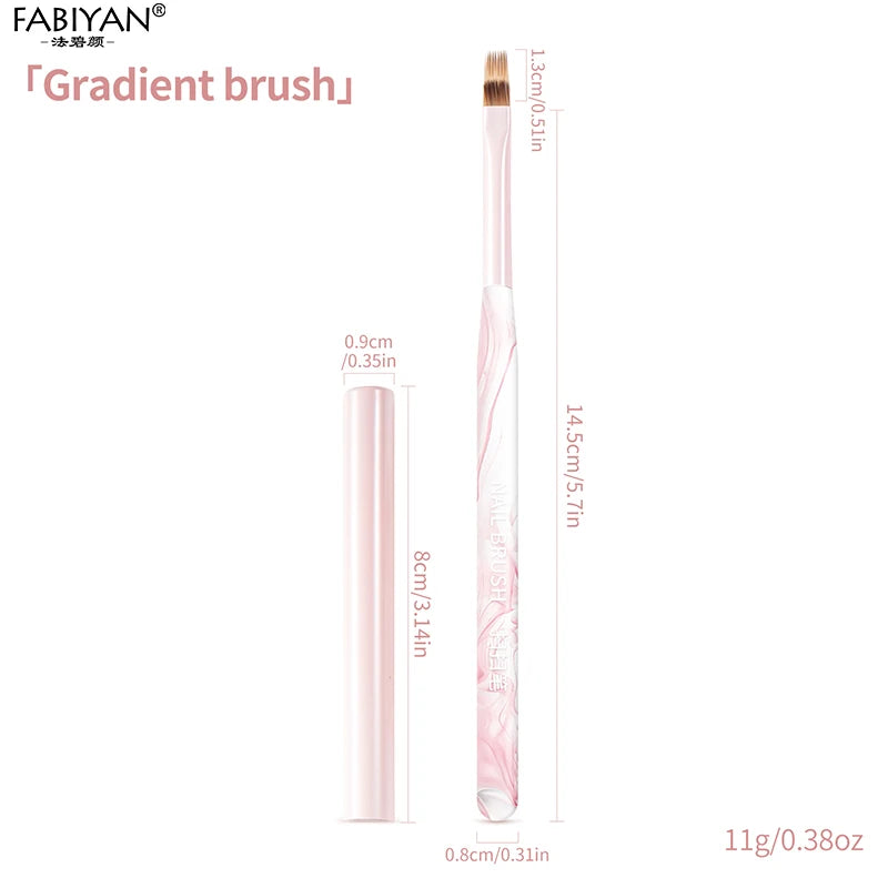 Nail Art Liner Brushes Elongated Lines Striping Drawing Painting Brushes For Manicure Beauty Salon Nails Products Manicure Tools