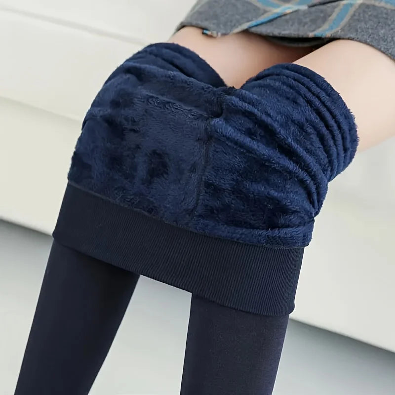 Women New Large Size Pantyhose with Extra Thick Fleece and One-piece Leggings Colored Tight Fitting Pantyhose