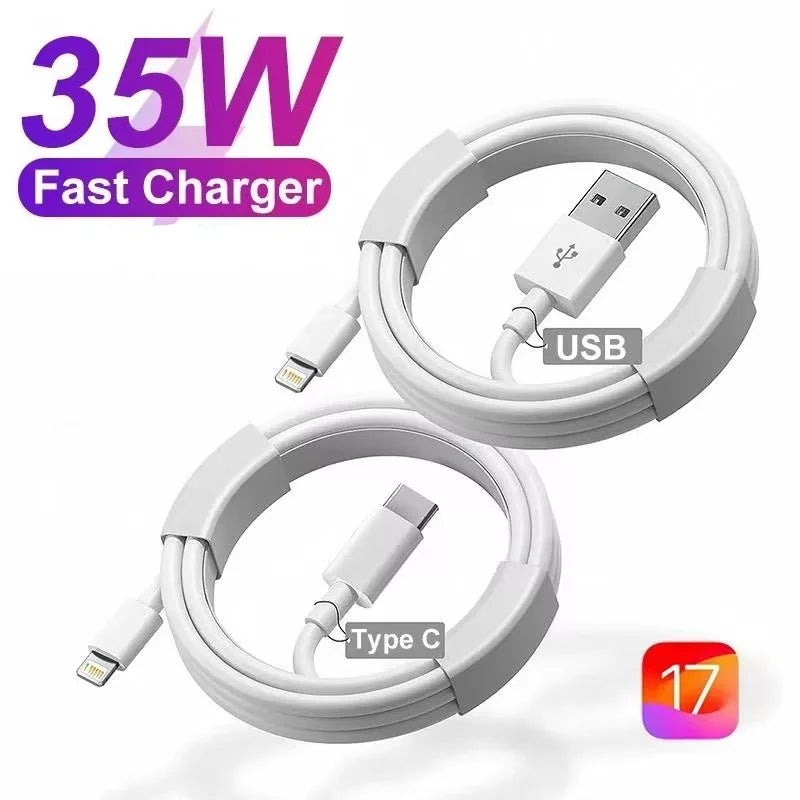 Chargeur Rapide PD 35W USB Type C Pour iPhone 15 14 13 12 11 Pro Max Mini Plus XR XS Câble de Charge et de Données Accessoires