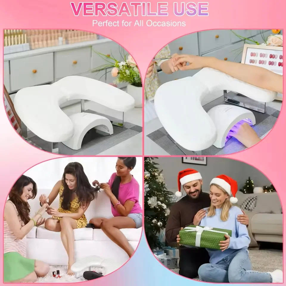 Nail Art Hand Pillow with Memory Foam Is Suitable for Nail Salons, Nail Salons at Home, and Professional Nail Tools