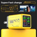 240W GaN USB Mobile Phone Charger Type C Fast Charging Charger Wall Adapter for iPhone Xiaomi Huawei EU/US/UK/KR Plug Cell Phone