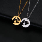 Skyrim Palm Pendant Necklace Family Mom Gift Men and Women Stainless Steel Pendant Jewelry Fashion Trend