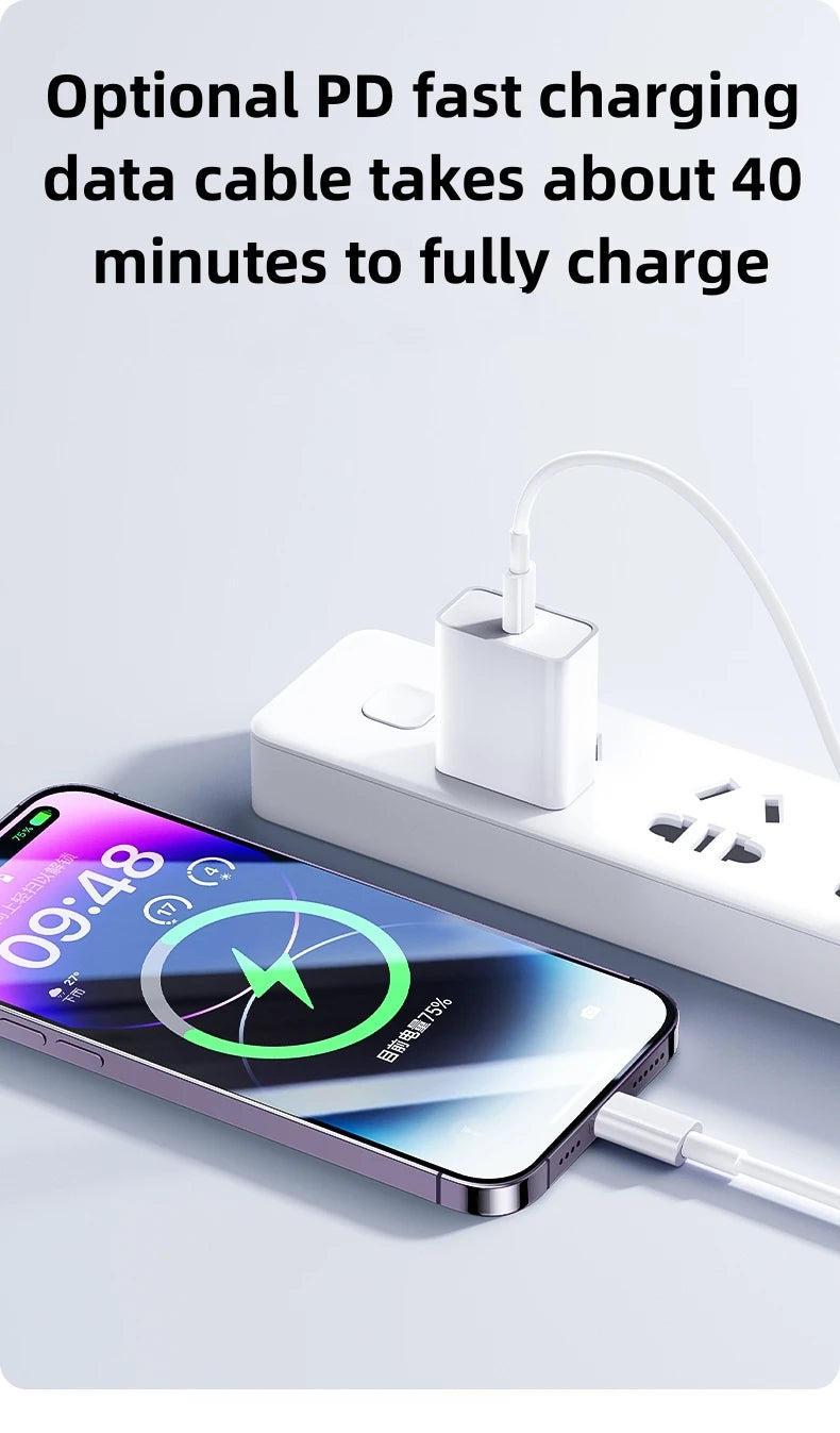 Chargeur Rapide PD 35W USB Type C Pour iPhone 15 14 13 12 11 Pro Max Mini Plus XR XS Câble de Charge et de Données Accessoires