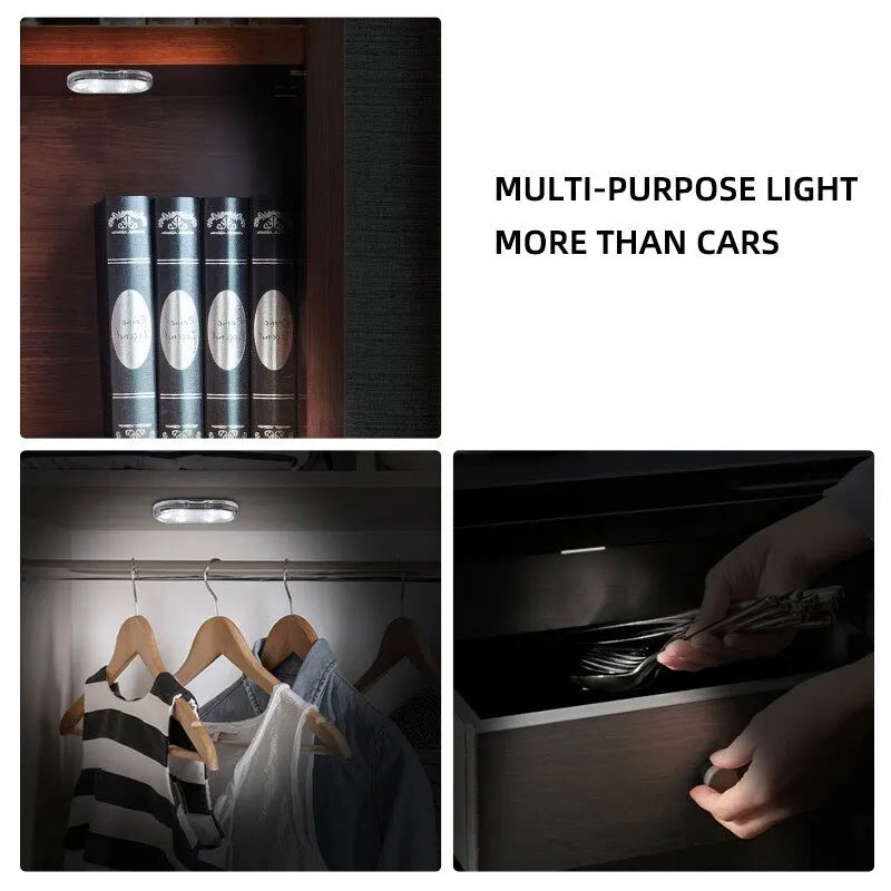 Mini Lampe de Lecture LED pour Intérieur de Voiture avec Capteur Tactile, Aimants de Plafond, Recharge USB, Éclairage d’Ambiance