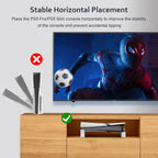 Horizontal Stand Compatible with PS5 Pro/PS5 Slim Console, Base Stand Accessories for PS 5 Slim/Pro Disc & Digital Edition