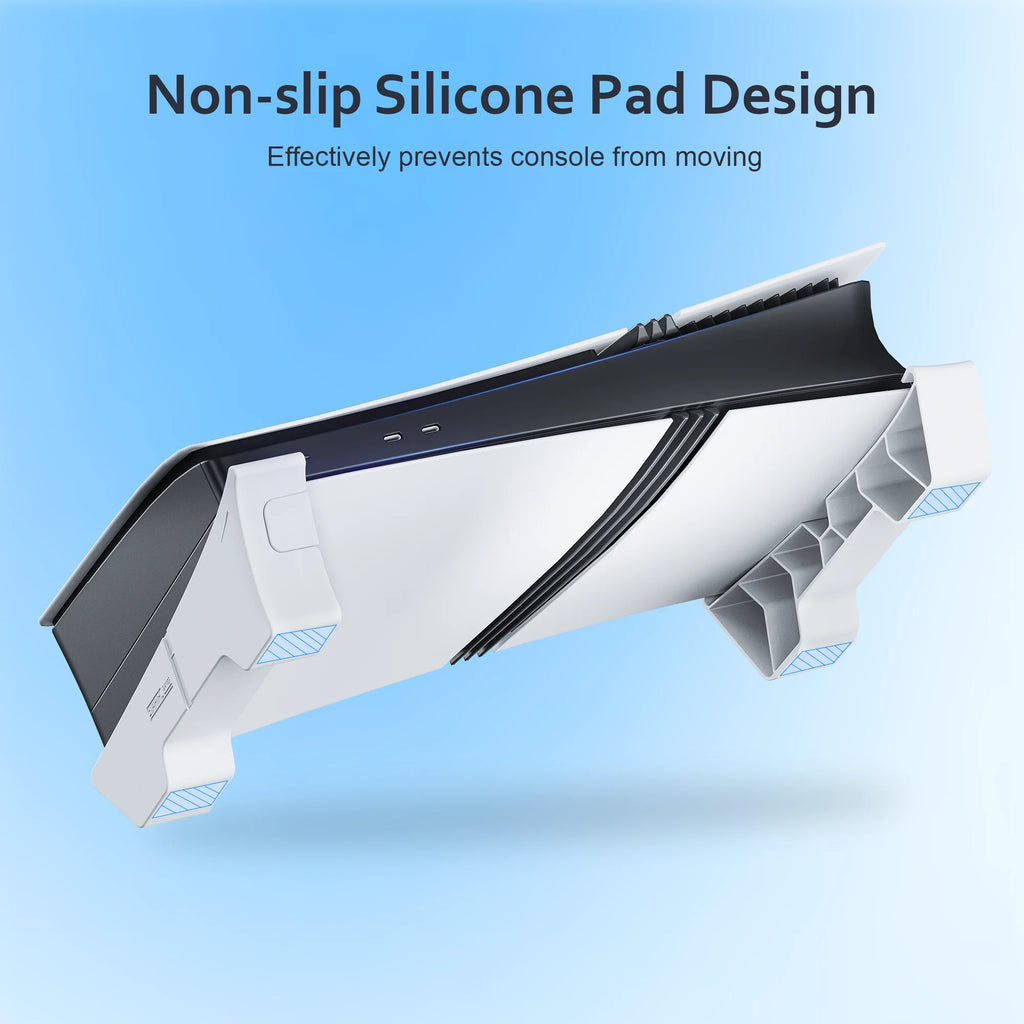 Horizontal Stand Compatible with PS5 Pro/PS5 Slim Console, Base Stand Accessories for PS 5 Slim/Pro Disc & Digital Edition