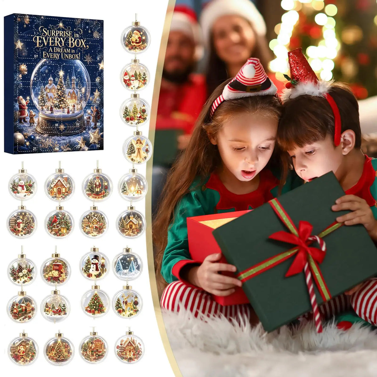 Décorations de compte à rebours de Noël réutilisables 24 jours, classiques, plates en 2D, en acrylique, à conserver, pour particuliers et adultes, fenêtre, mur, cadre de porte