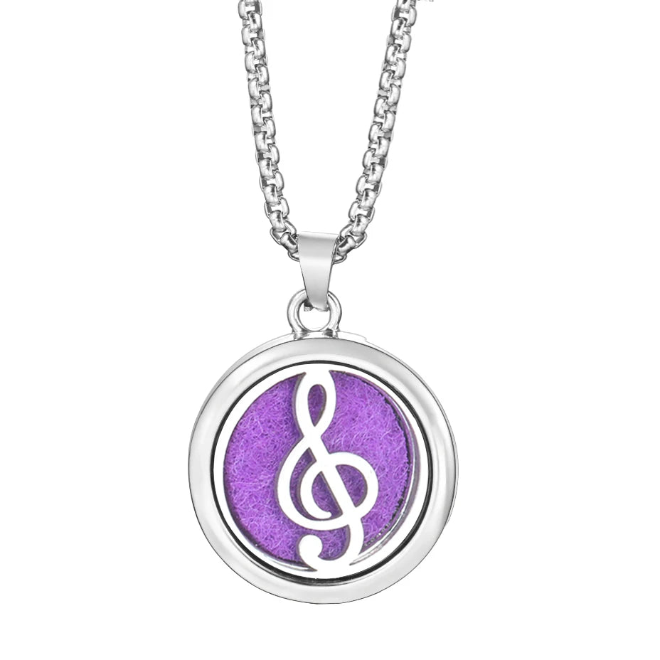 Trendy 20mm Tree of Life Stainless Steel Aromatherapy Lockets Insert Pad Perfume Pendant Necklace Essential Oil Diffuser Jewelry