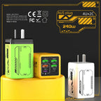 240W GaN USB Mobile Phone Charger Type C Fast Charging Charger Wall Adapter for iPhone Xiaomi Huawei EU/US/UK/KR Plug Cell Phone