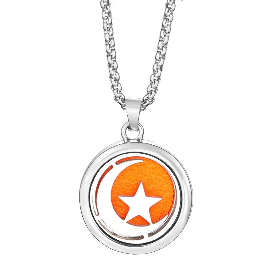 Trendy 20mm Tree of Life Stainless Steel Aromatherapy Lockets Insert Pad Perfume Pendant Necklace Essential Oil Diffuser Jewelry