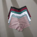 3Pcs Women Panties Sexy Lace Female Underpants Plus Size Underwear Large Size Lightweight Seamless Low Waist Briefs Breathable