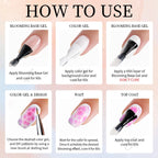 15ml Nail Blooming Gel, Blossom Spreading Effect Functional Gel, Easy to Apply for Nail Art Design Home Salon Manicure Pedicure