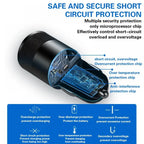 66W USB Car Charger Type C Fast Charging Phone Adapter For Xiaomi Huawei PD Phone Charger Car Adapter Socket Cigarette Lighte