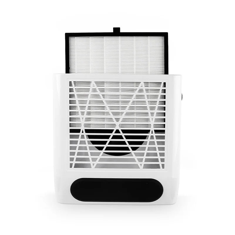 Nail Dust Collector with Detachable Filter, Powerful Vacuum Dust Extractor Fan for Acrylic Nail Salon Equipment