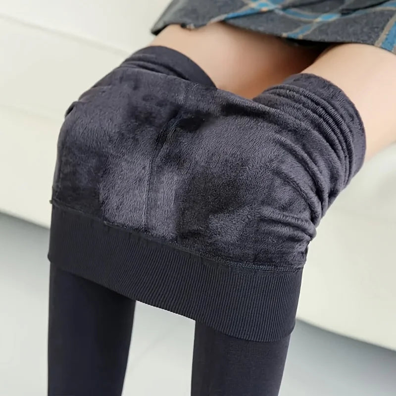 Women New Large Size Pantyhose with Extra Thick Fleece and One-piece Leggings Colored Tight Fitting Pantyhose
