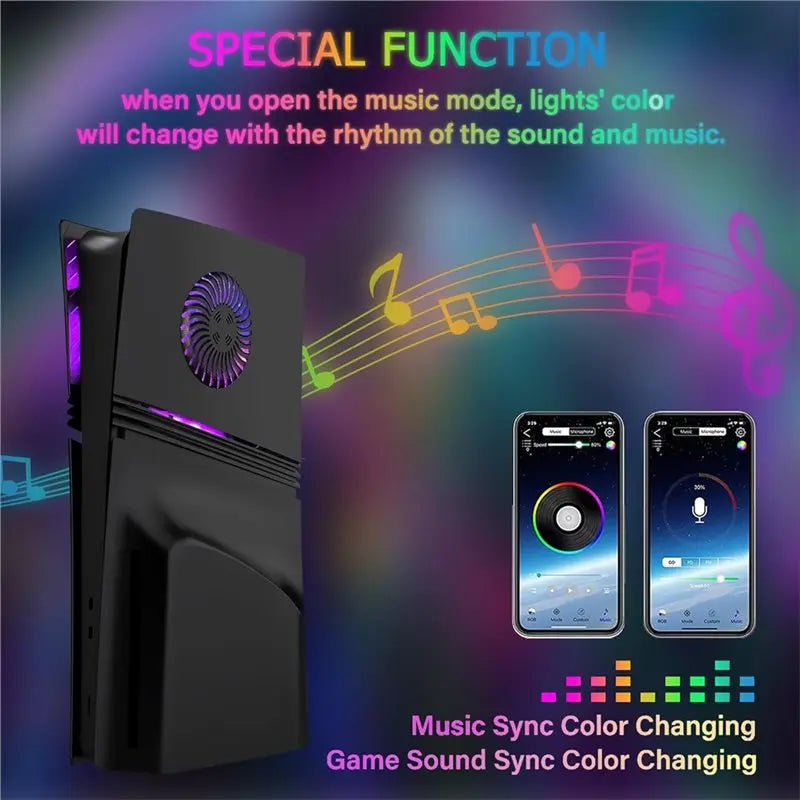 For PS5 Pro Casing For PS5 Pro Console Casing For PS5 Pro Cooling Case For PS5 Pro Casing Accessories-ABIU