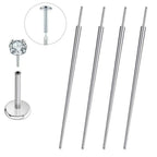 13pcs Stainless Steel Piercing Taper Tool Professional Earring Tool Puncture Connecting Pin Earring Applicator