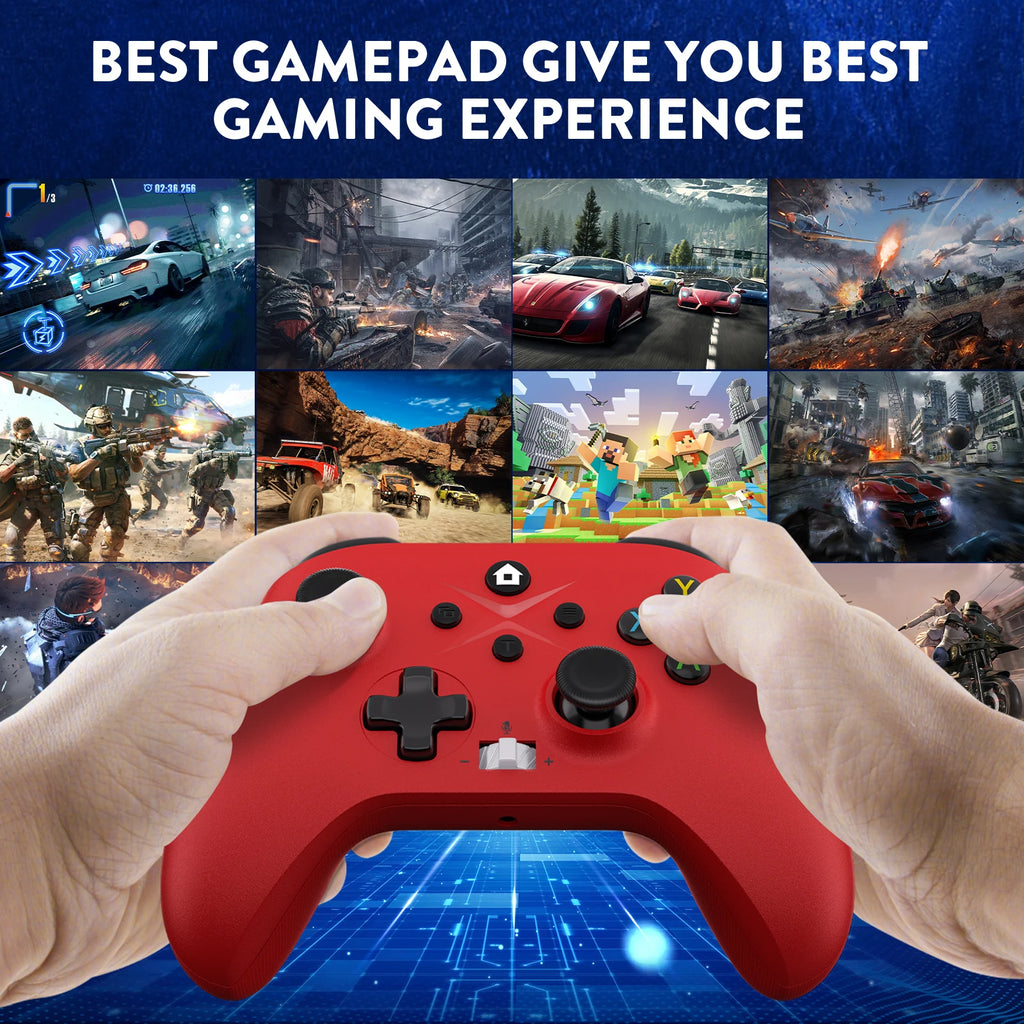 Gaming Gamepad Wireless For Xbox Controller, Xbox One Series S/X Console/PC Joystick Triggers Keys 6 Axis Gyro Turbo Function