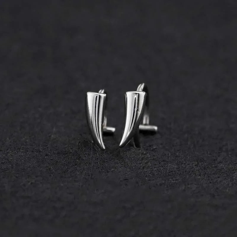 1pair Stainless Steel Personalised Sharp Teeth Fake Piercing Lip Ring Punk Exaggerated Jewelry for Women Gothic Body Jewelry