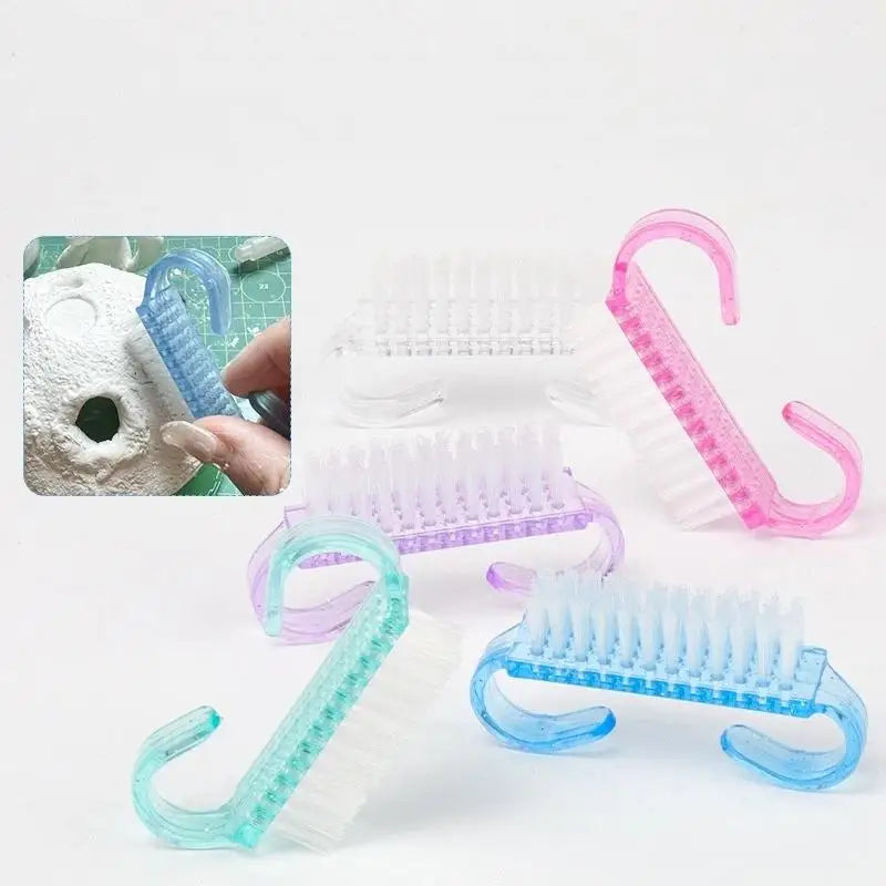 Nail Cleaning Brush Set Professional Salon Grade Dust Removal Small Brushes Nail Gap Cleaning Tool for Nail Art DIY Home Use