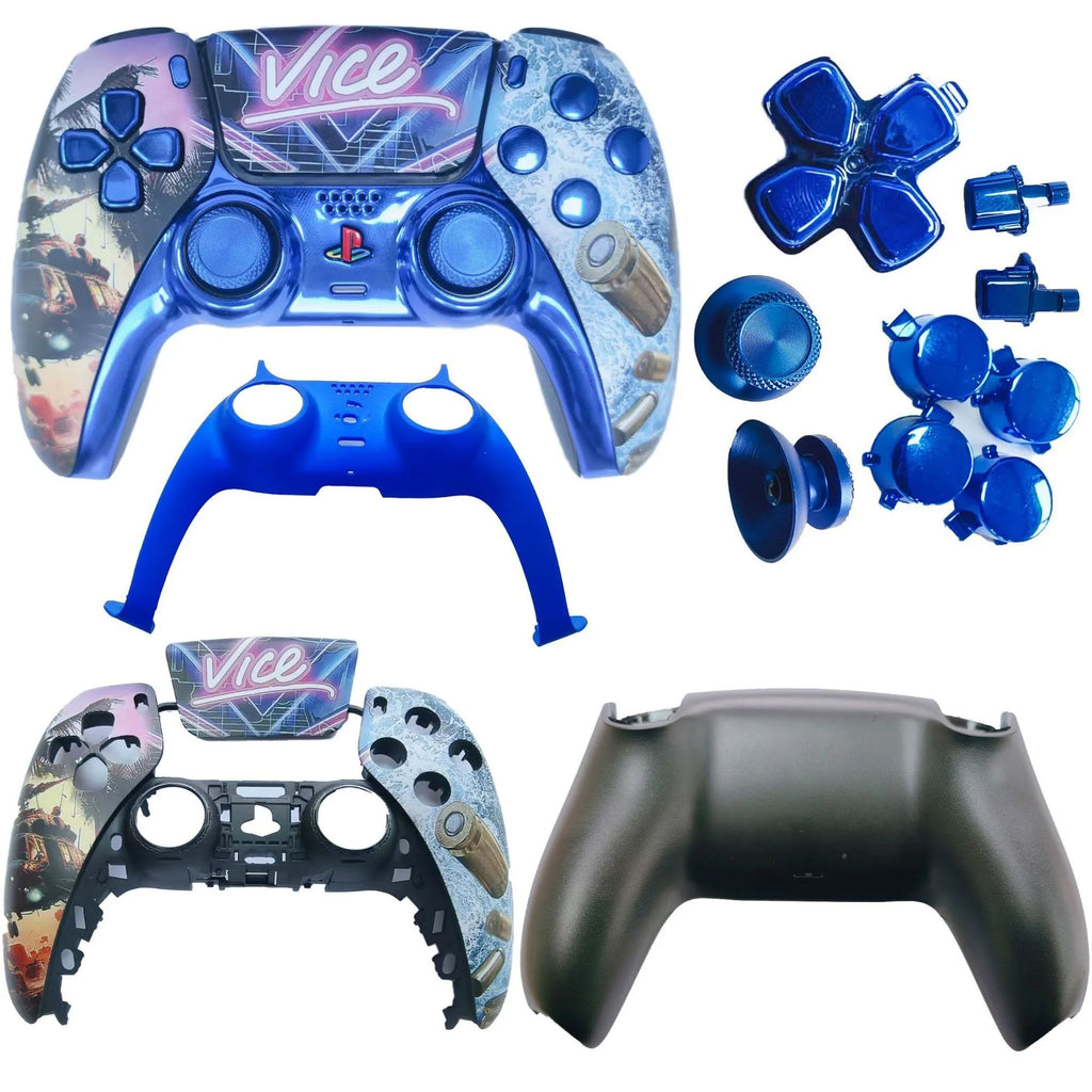 PS5 game controller shell DIY replacement shell GTA pattern PS5 handle face shell PS5 game controller accessories
