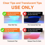 TWOING 8g Clear Solid Nail Tips Gel Long-Lasting Strong Adhesion UV/LED Building Gel pour ongles Home Salon Manucure DIY Design