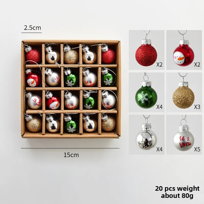 Décoration de Noël en verre avec bonhomme de neige, nouvelle décoration à suspendre au sapin de Noël, cadeau des fêtes, Père Noël, décoration de Noël d’extérieur
