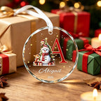 Customized Personalized Christmas Ornaments, Customizable Christmas Hangings with Letters and Names, Christmas Tree Hanging Decorations, Meaningful Holiday Gifts for Family and Friends, and a Way to Preserve the Beautiful Chr