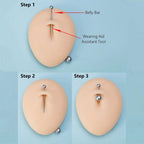 Body Piercing Kit Surgical Steel Threaded Taper Pin Needles Lip Nose Tongue Cartilage Eyebrow Navel Piercing Jewelry Tool Pliers