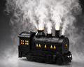 Diffuseur d’huiles essentielles en forme de train à double sortie de brume
